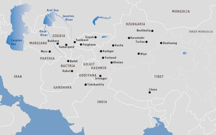 دوسرا نقشہ: قدیم وسطی ایشیا