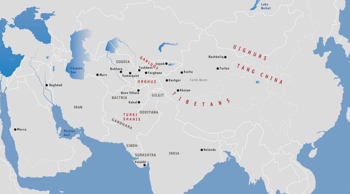 Map 17: Central Asia, Late Eighth Century