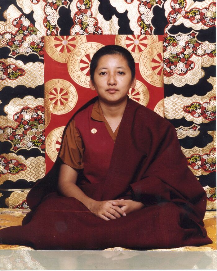 Khandro Rinpoche as a young practitioner.
