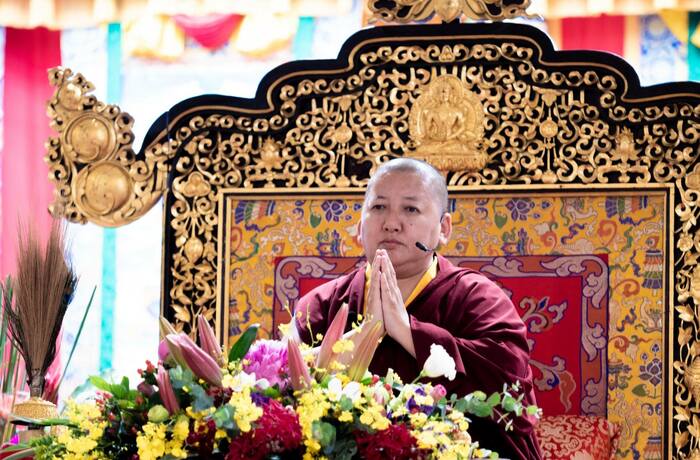 Khandro Rinpoche on a teaching tour throughout Taiwan, 2019.